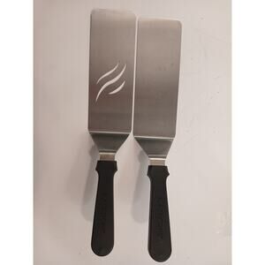 Barely Used BLACKSTONE Long Griddle Spatula Set of 2- Heavy-Duty Stainless Steel